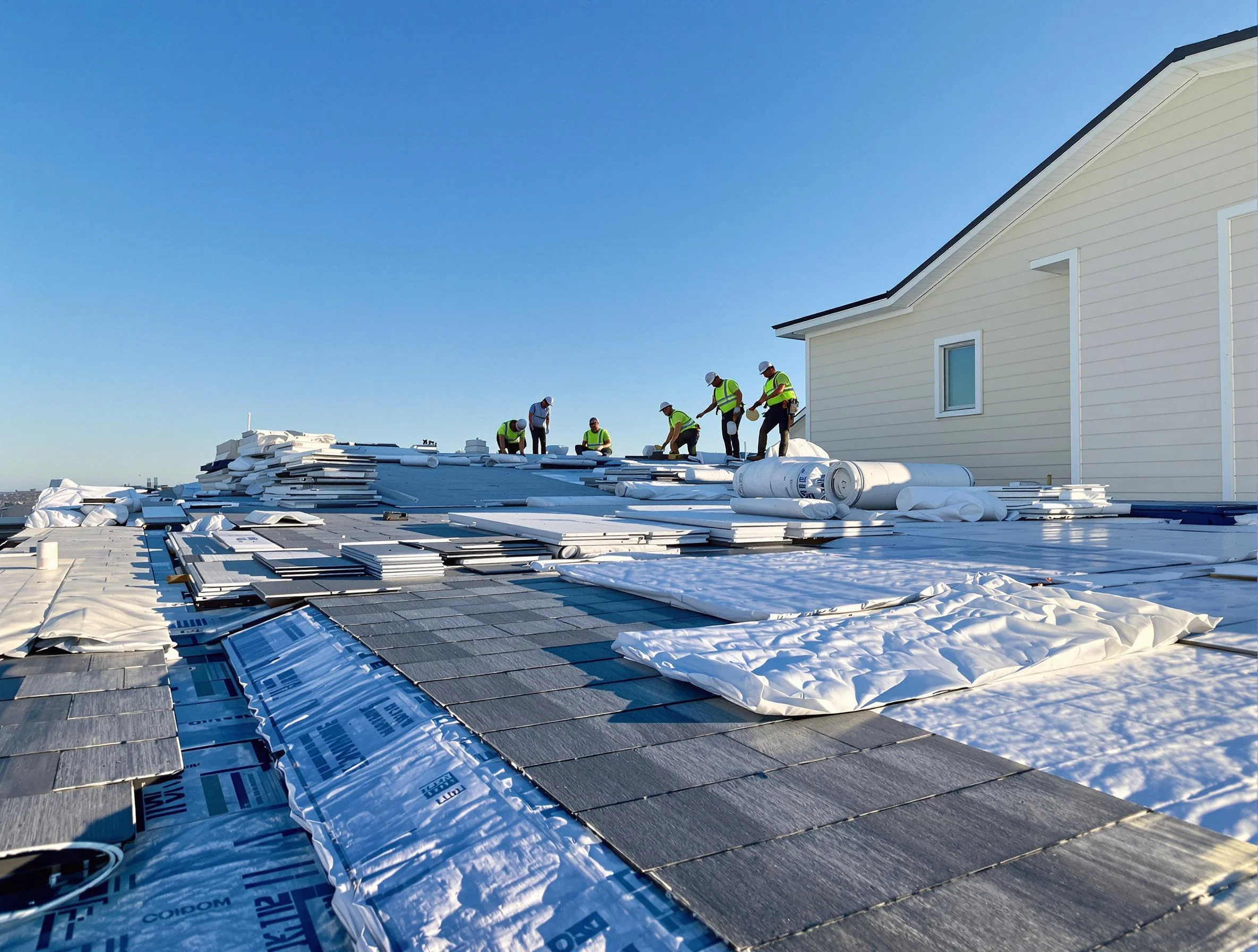 Finished roof installation project by Macedonia Roofing Company in Macedonia, OH
